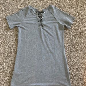 grey t shirt dress